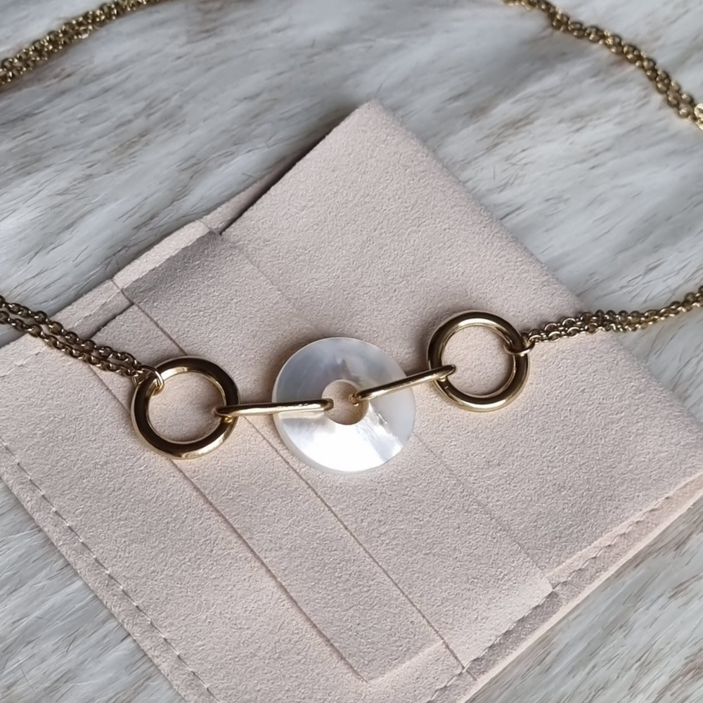 Ines | Collier chaîne et anneaux