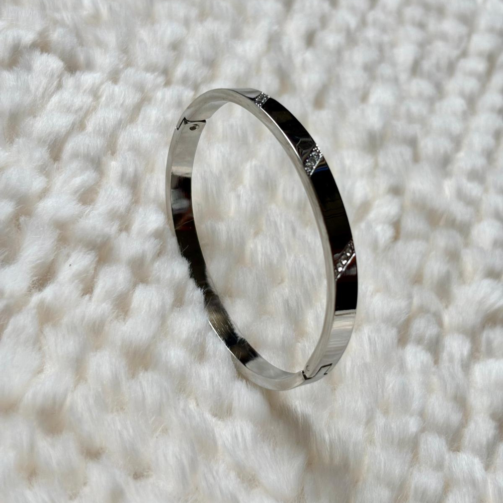 Irina | Bracelet jonc fin à strass