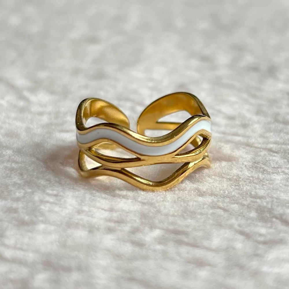 Monster | Bague colorée zig zag