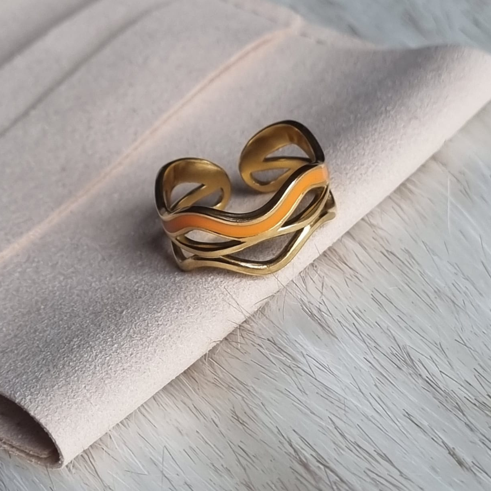 Monster | Bague colorée zig zag