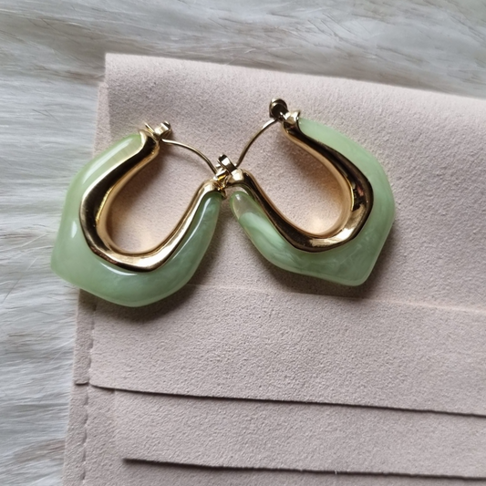 Aurore | Boucles d'oreilles colorées pierre