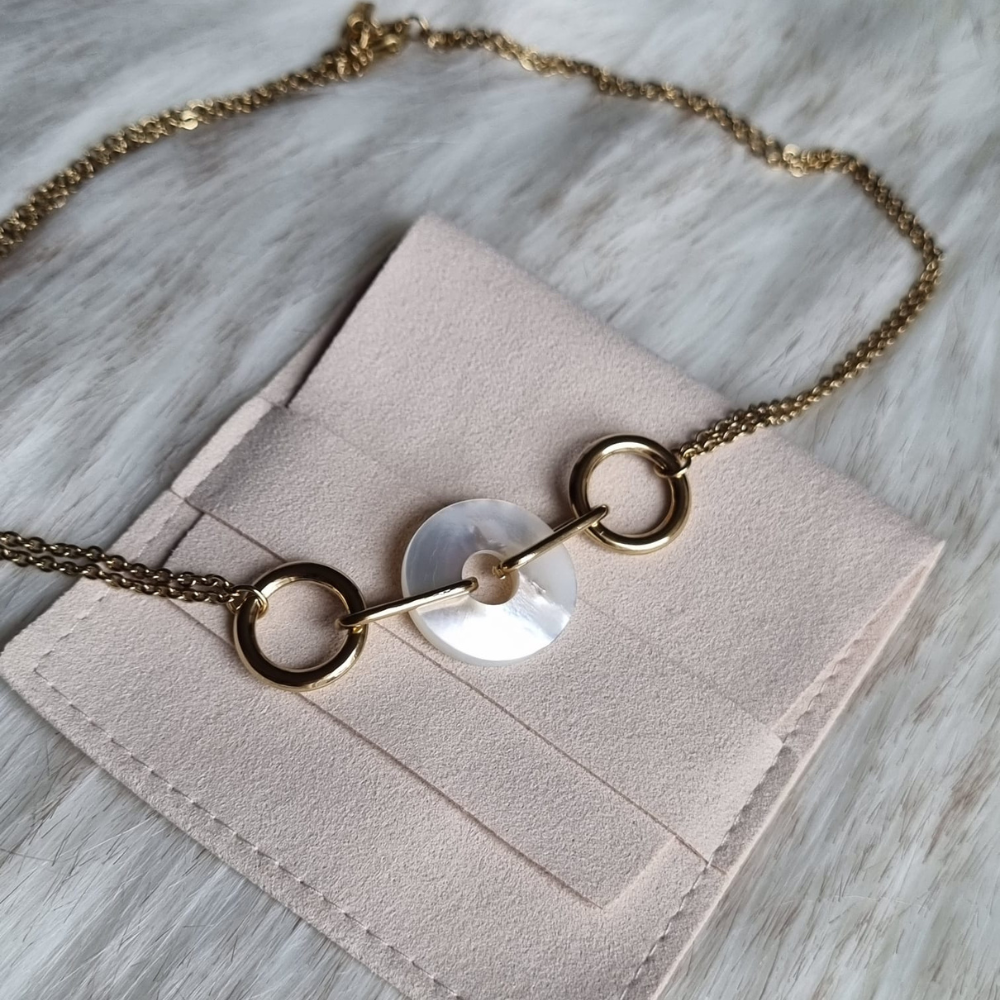 Ines | Collier chaîne et anneaux