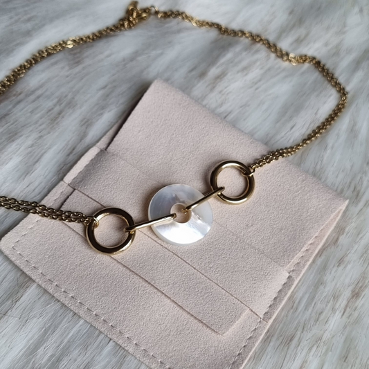 Ines | Collier chaîne et anneaux