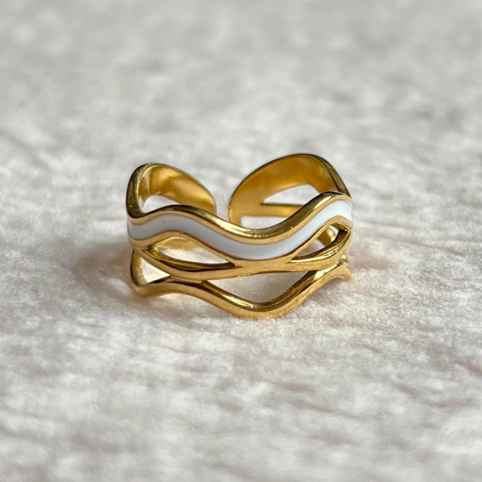 Monster | Bague colorée zig zag